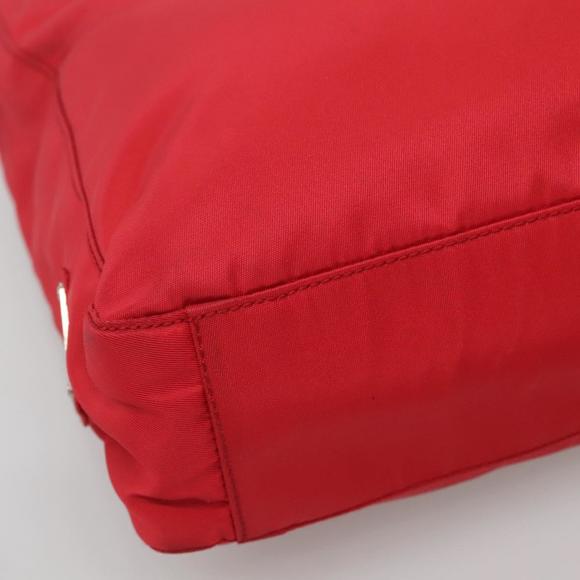 PRADA Tote Bag Nylon Red Auth SW1454 - Picture 14 of 16